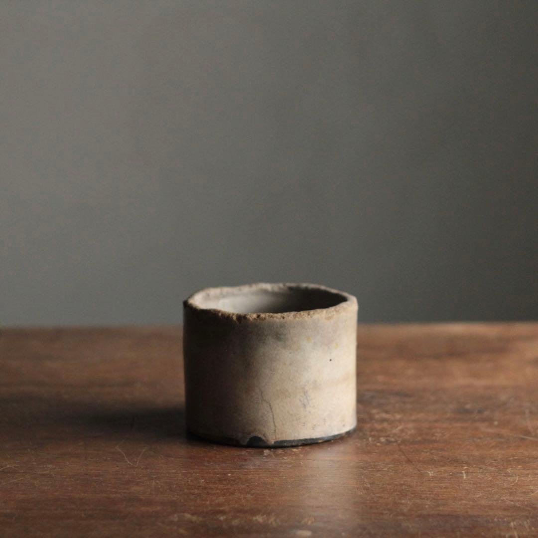 姿の佳い 瀬戸 火入 筒 オブジェ 古美術 古道具 アンティーク