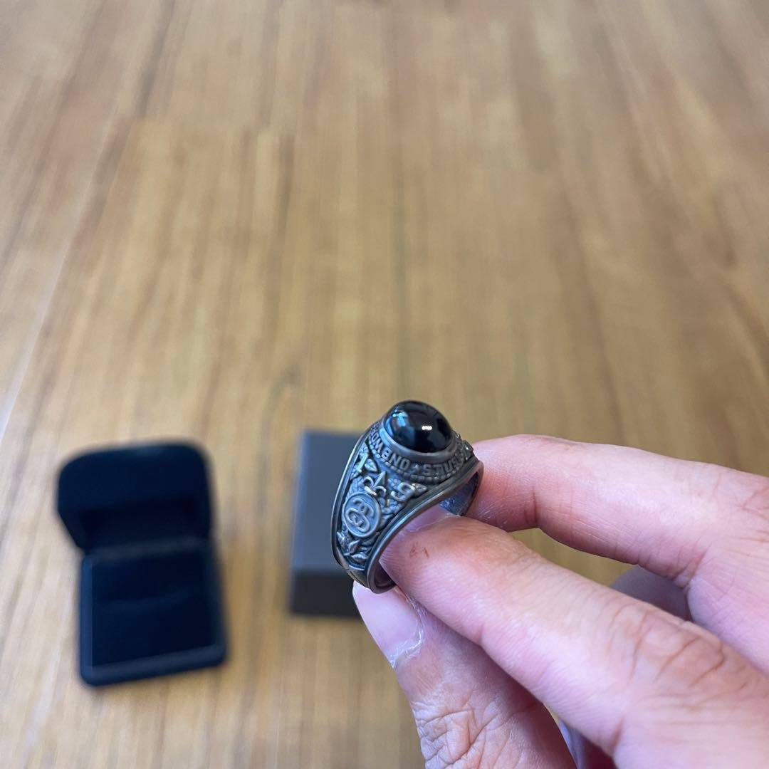 超希少！STUSSY x JAM  MADE RING オニキス