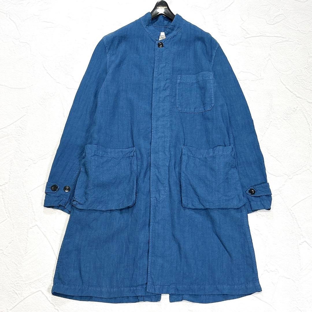 OUTIL ウティ　リネン　ロングコート　比翼ボタン　フランス製　2