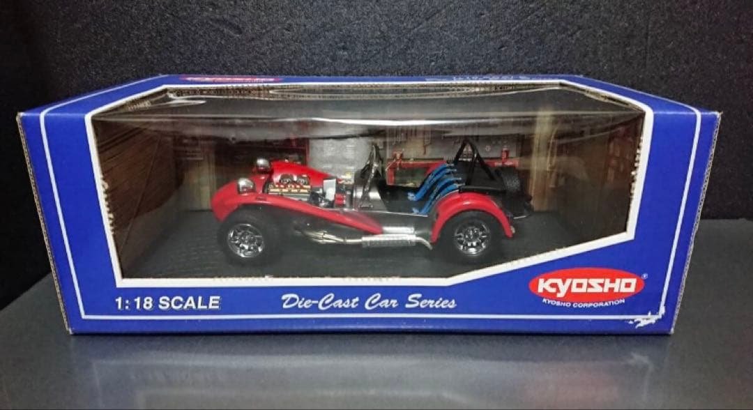 京商1/18ケーターハムスーパーセブン 7コスワースBDRクラムシェルフェンダー