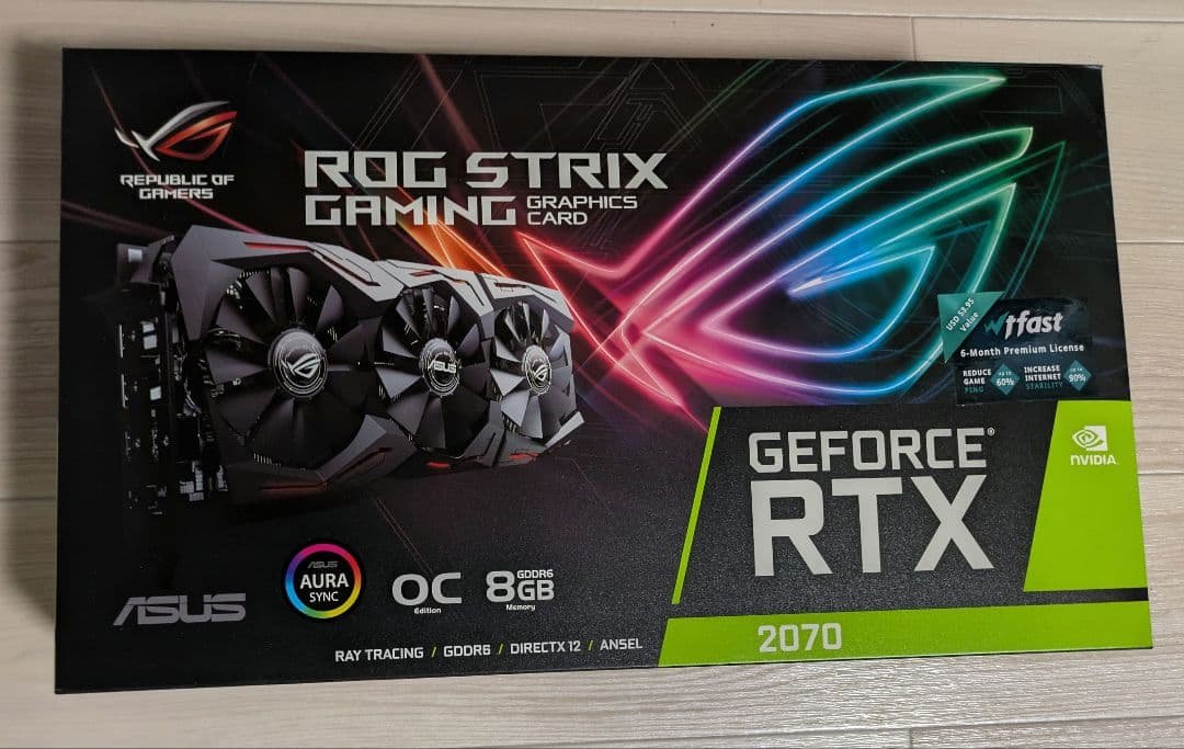 ASUS ROGSTRIX RTX2070O8GGAMING 箱付き動作確認済み