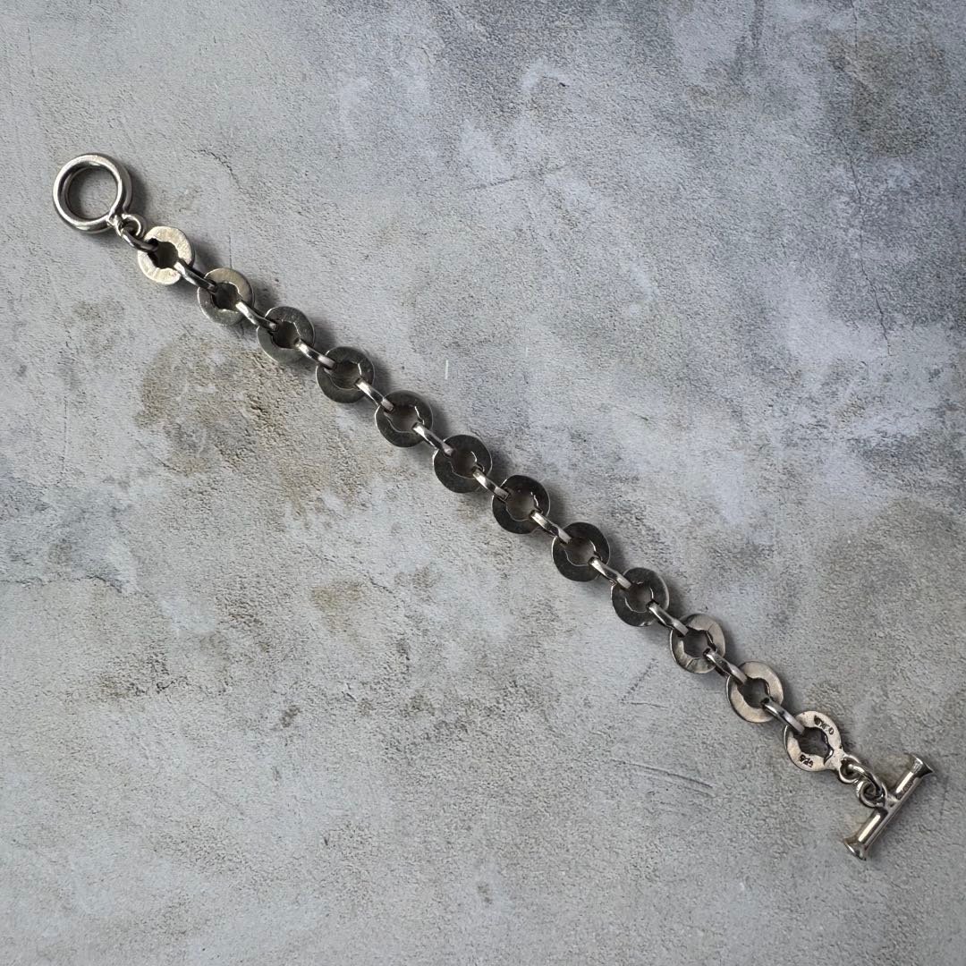 ヴィンテージ チェーンリンクブレスレット シルバー925 メキシコ製