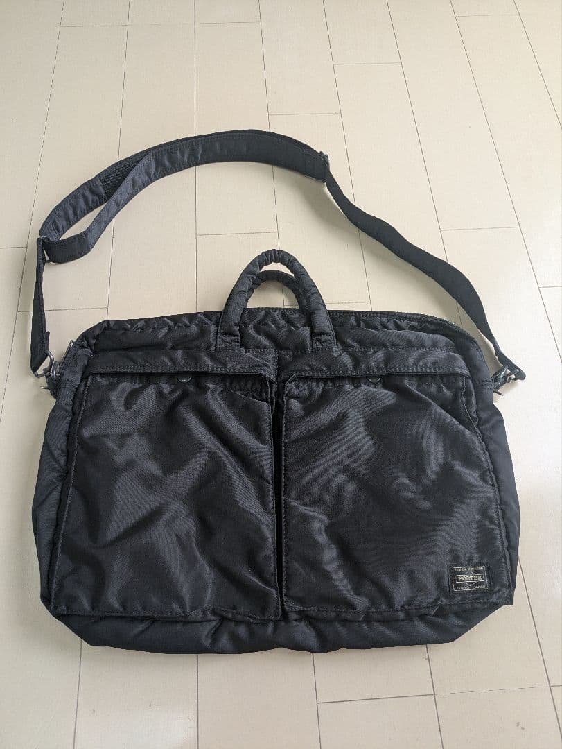 PORTER TANKER 2WAY BRIEFCASE　ブラック