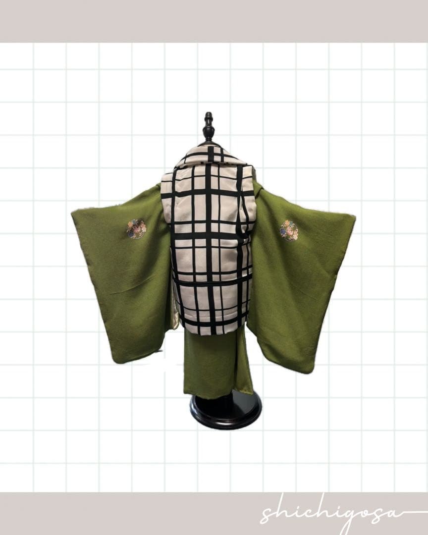 3歳　七五三　男の子　女の子　被布　着物