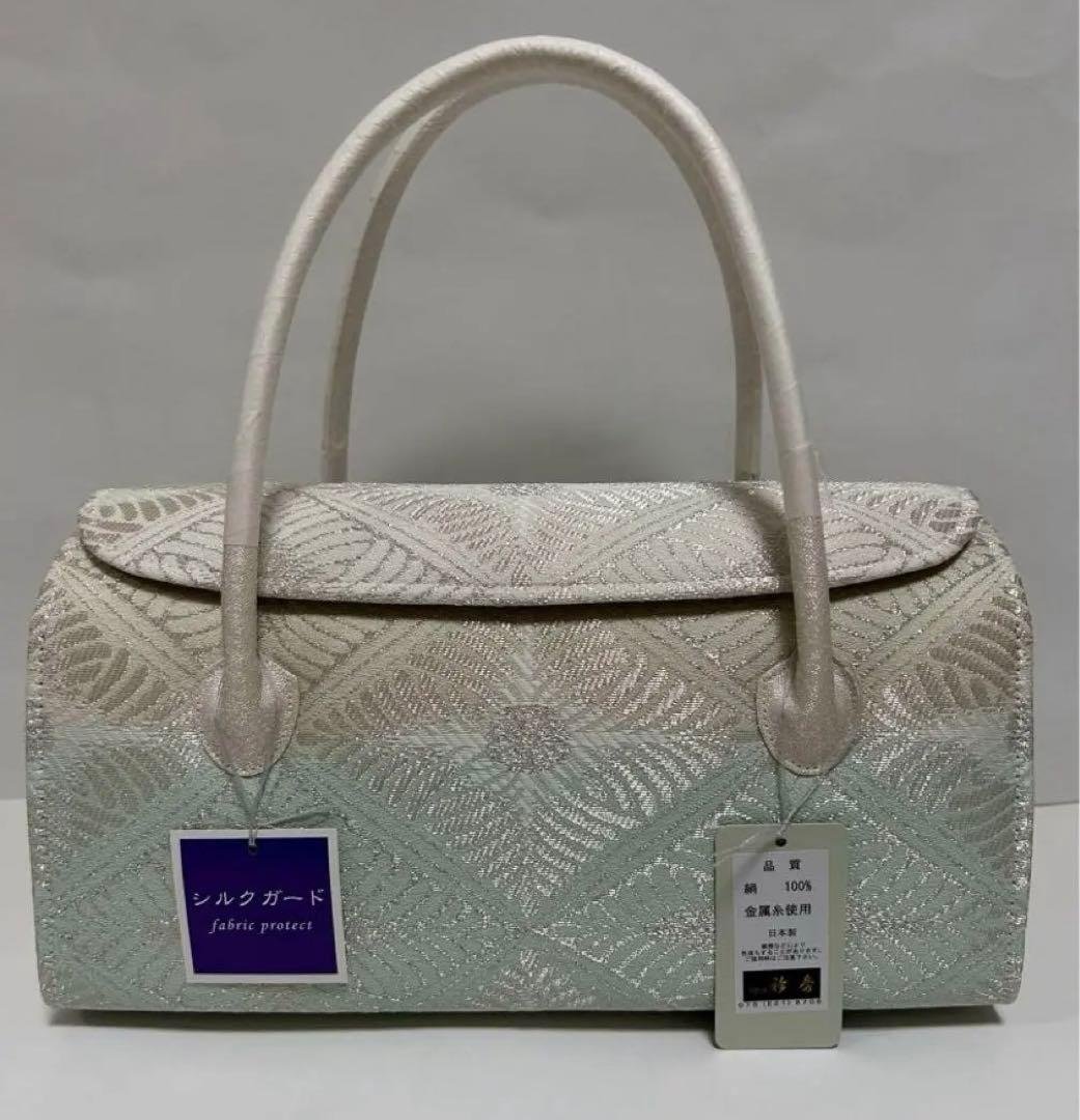 花！着物ようバック　かぶせバッグ　和装バック　あおりバック　利休バック