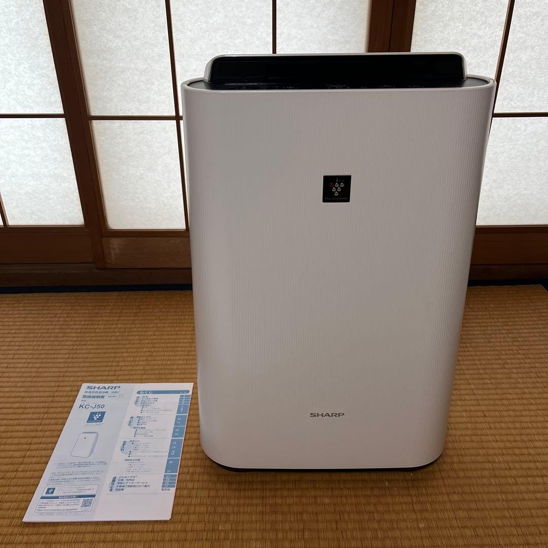 SHARP KC-J50-W空気清浄機 加湿機能付き