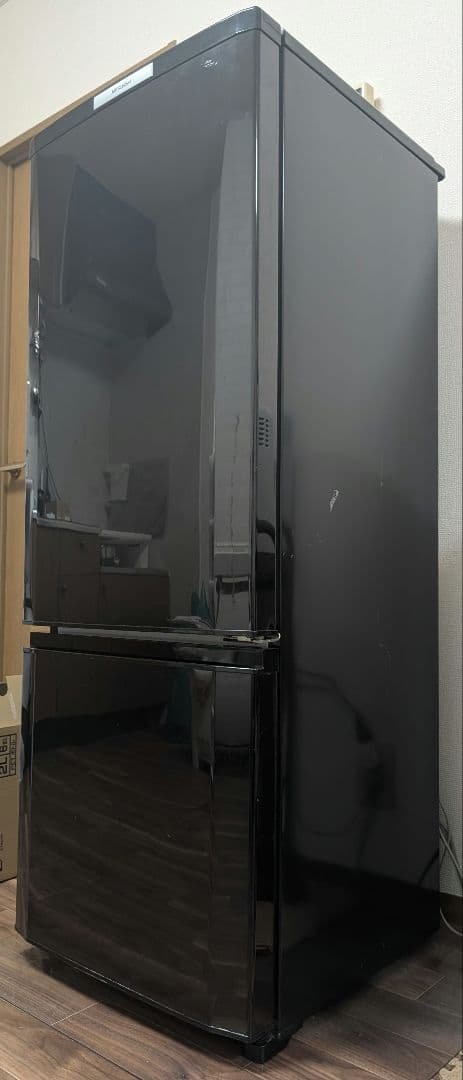 【送料込】単身用2ドア冷蔵庫 三菱電機 ブラック