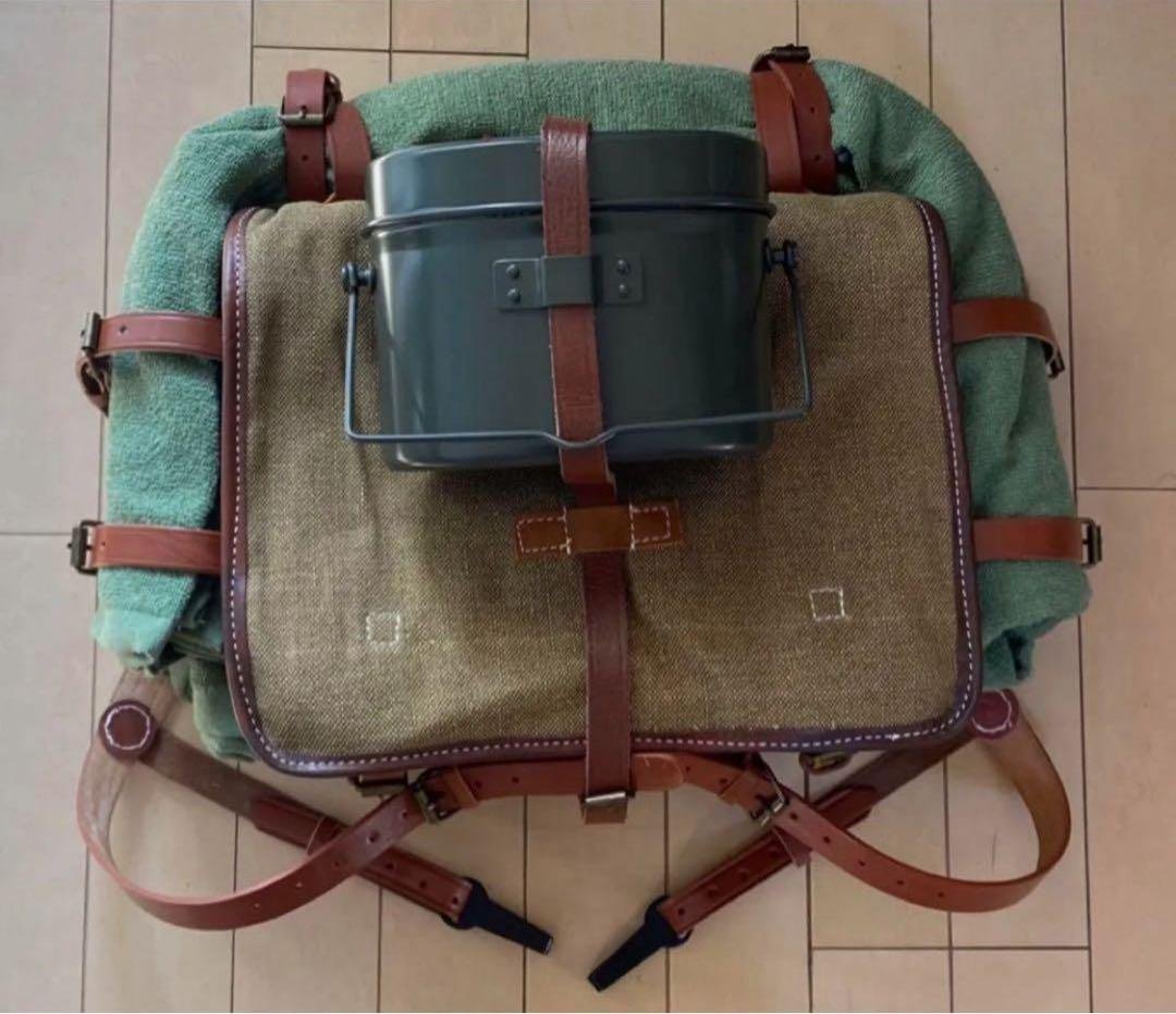 ★アカリ★日本軍　昭五式背嚢 昭5式装備 （複製品）、飯盒、代用毛布付き