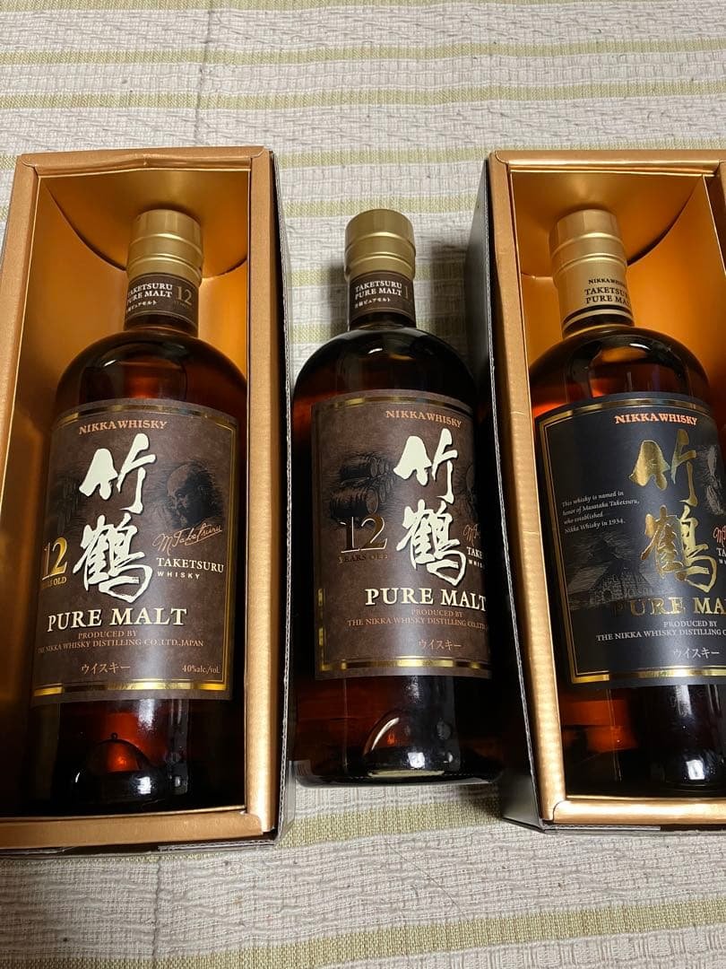 【新品未開封】終売品竹鶴12年ピュアモルト2本と竹鶴ピュアモルト