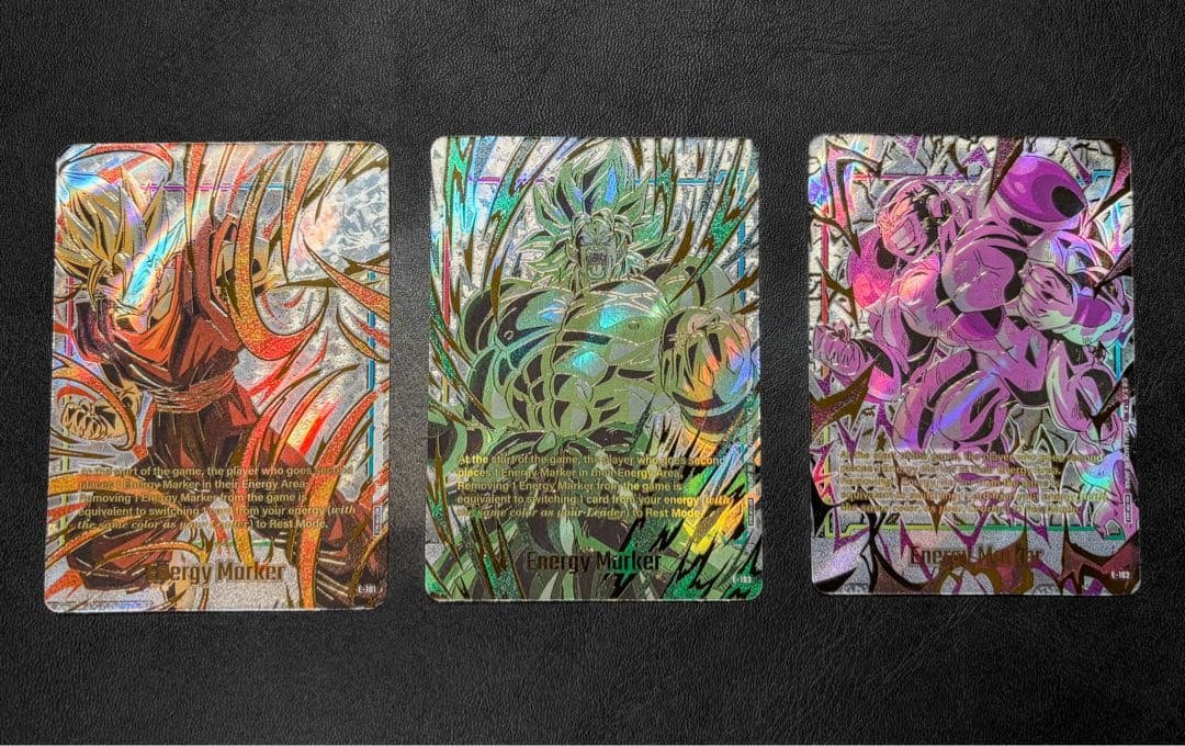 エナジーマーカー 3枚 ベジット フリーザ ブロリー チャンピオンシップ CS