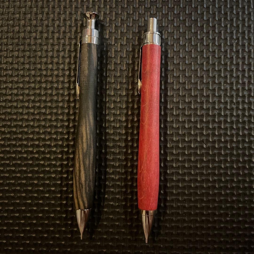 こぶた工房黒柿とスタビライズウッドメープル