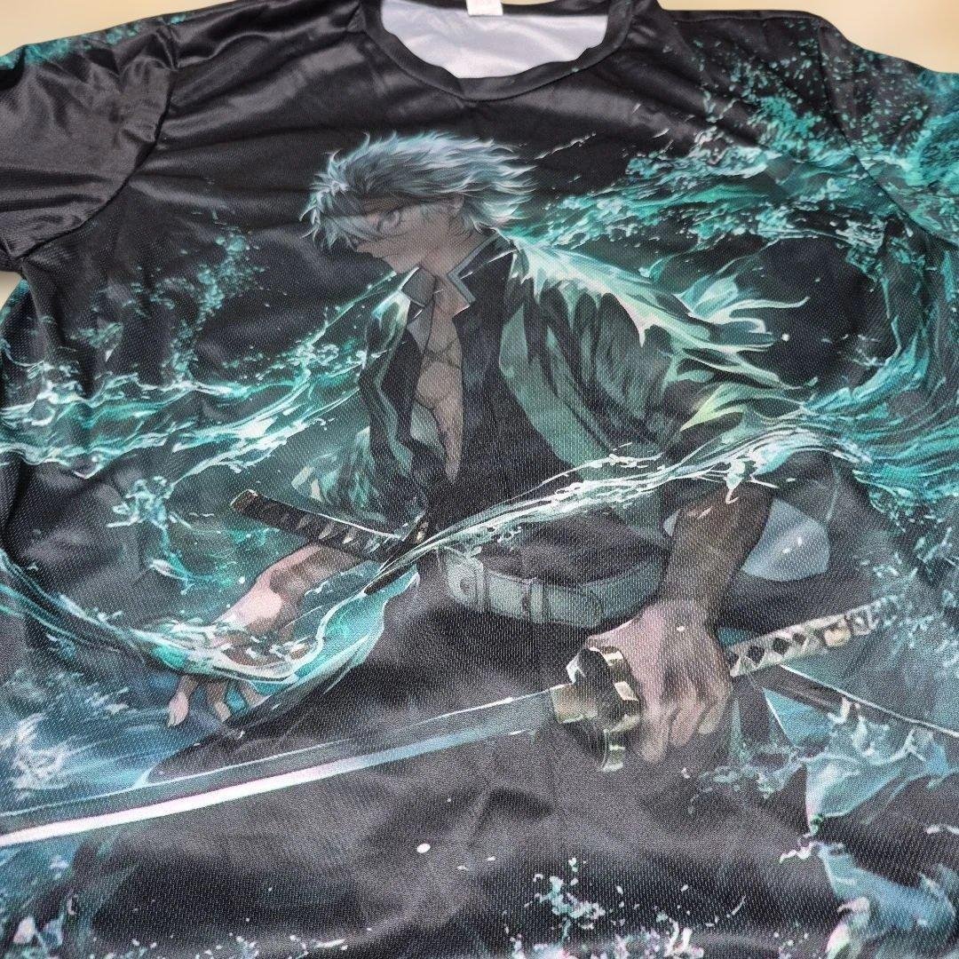 剣士グラフィックTシャツ XL 100%ポリエステル