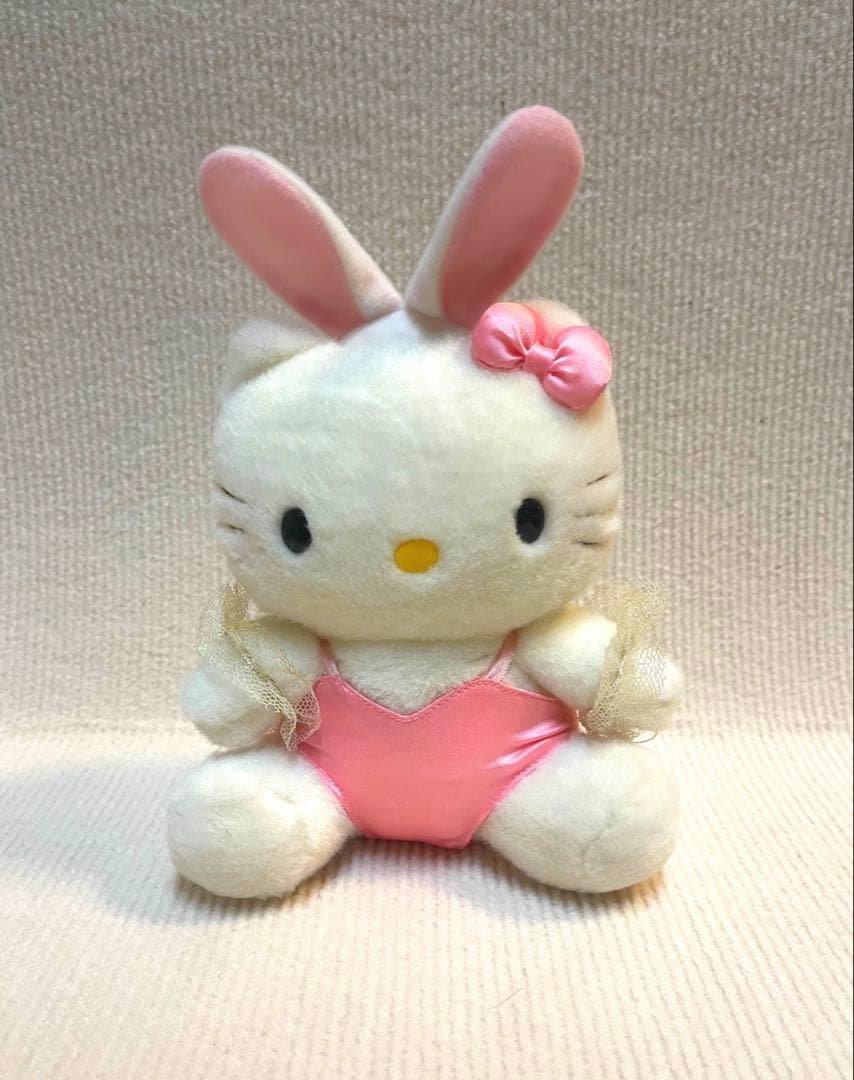 激レア·美品☆キティ バニーガール ウサギ ぬいぐるみ マスコット 1998年