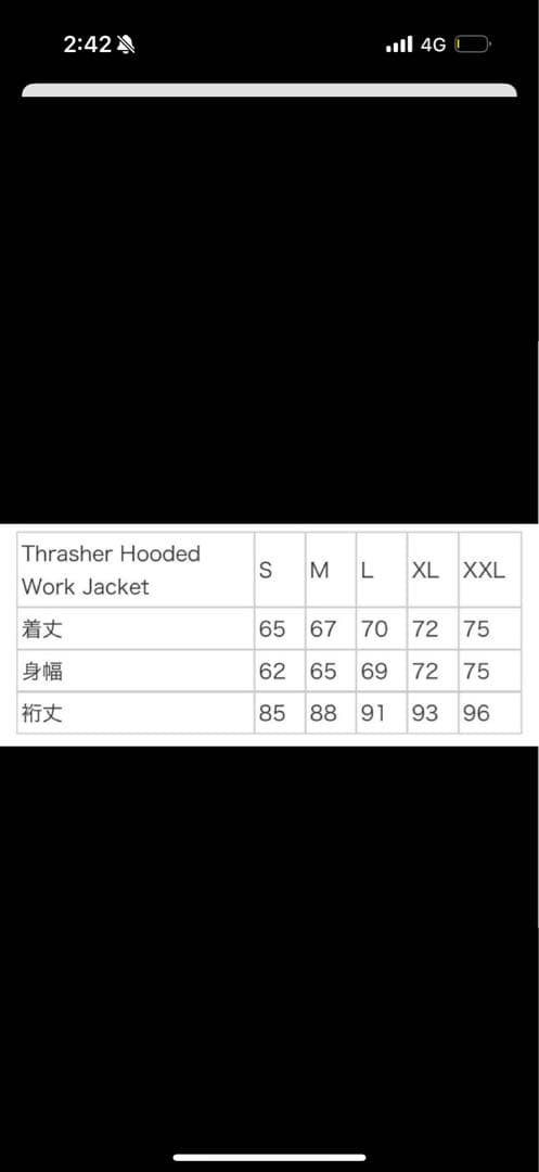 J*Z様 Supreme x Thrasher Hooded Work Jack