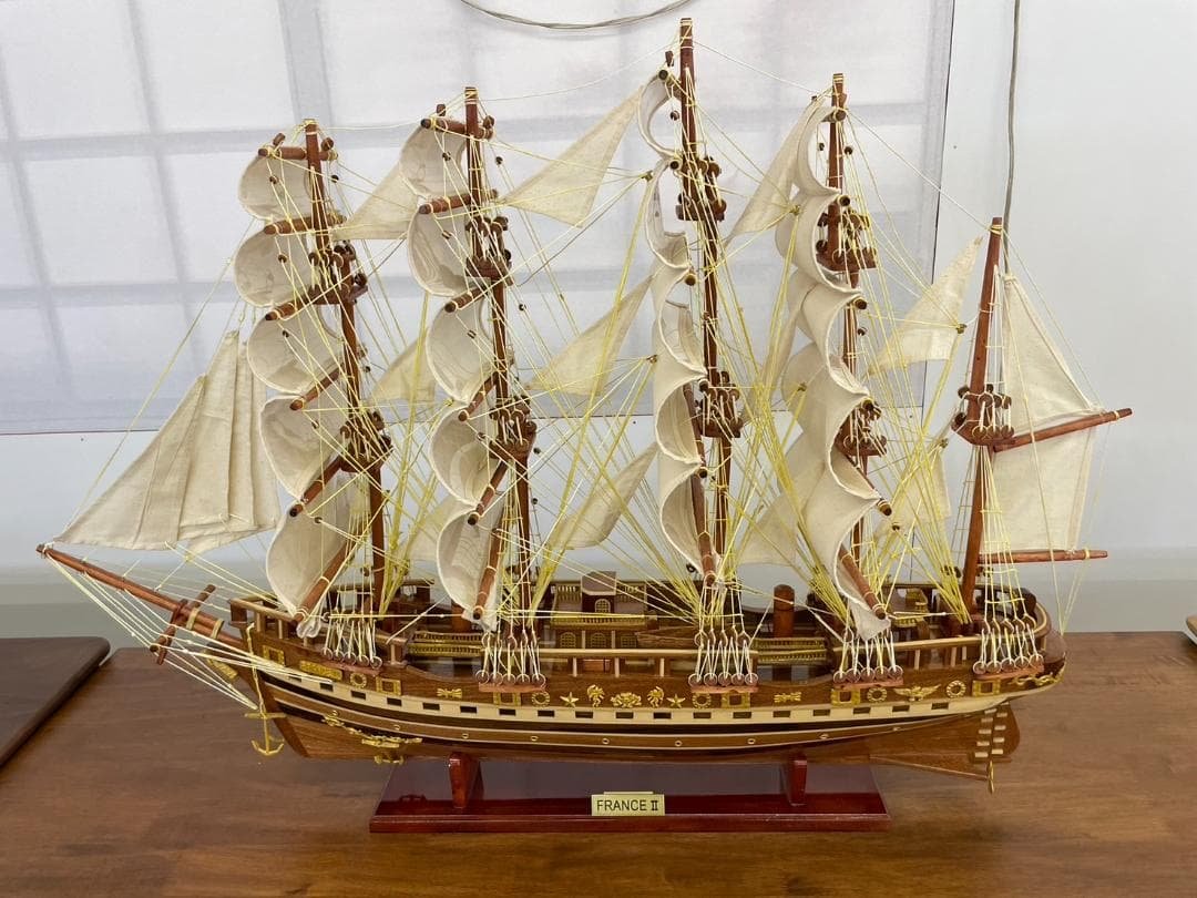 帆船模型　FRANCEⅡ　限定モデル　船　モデルシップ　職人手作り　舟　軍艦
