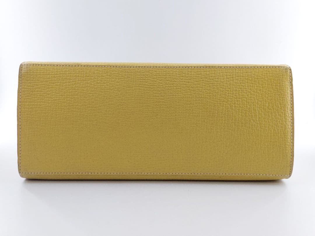 ヴィンテージ ロエベ LOEWE イエロー ハンドバッグ 現状品
