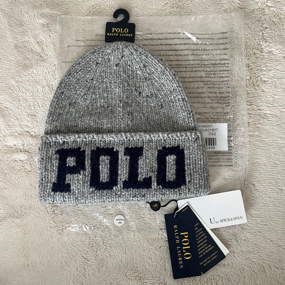 ラルフローレン ニット帽 グレー ベイクルーズジャーナルスタンダードスピック