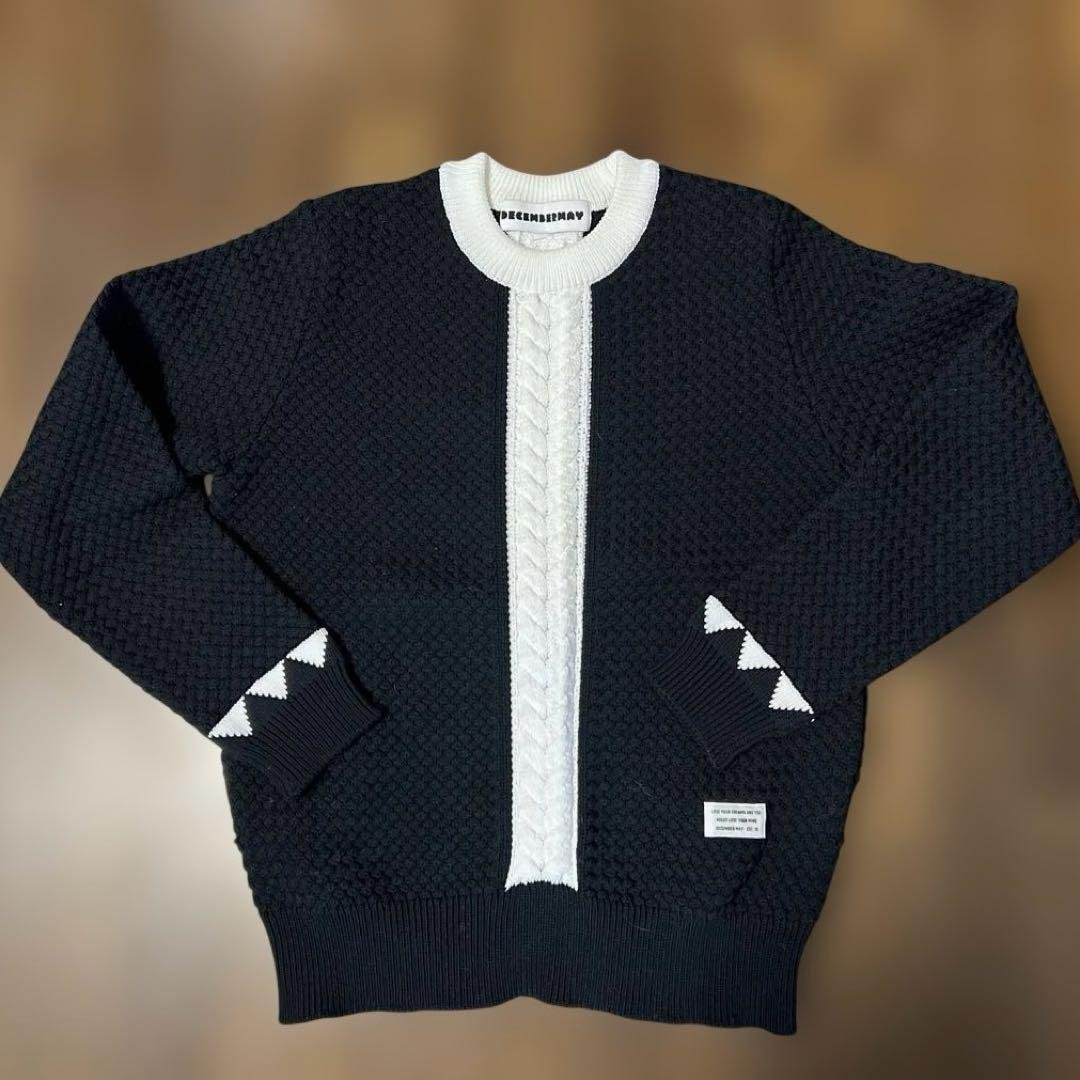 DECEMBER MAY☆ディッセンバーメイ 黒×白ニット