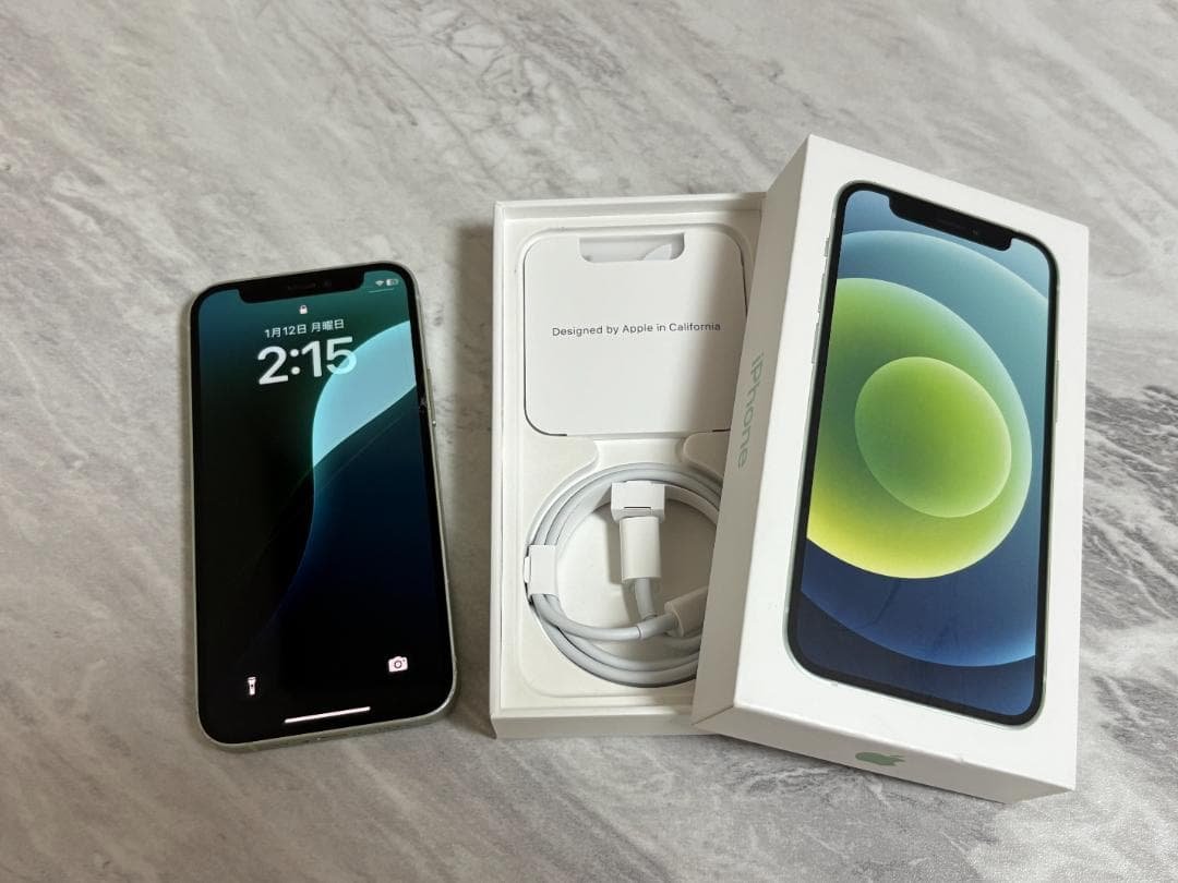 iPhone12 mini グリーン 128GB SIMフリー 画面割れあり