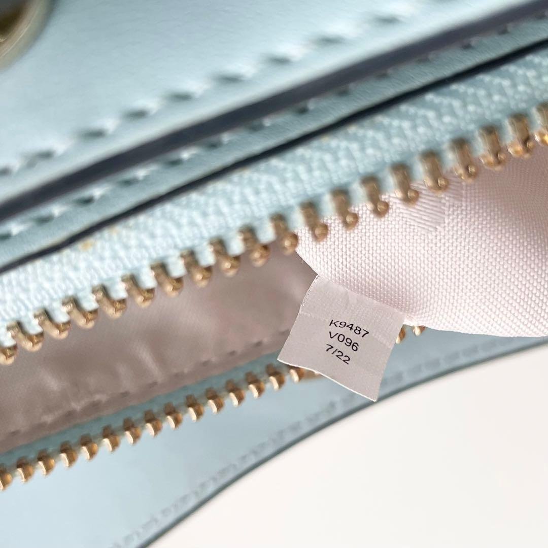 ケイトスペード ハンドバッグ ダンプリング 2way サッチェル 水色 ほぼ新品