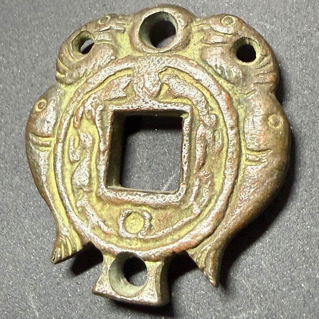 絵銭 双魚 朝鮮別銭 中国花銭 開運 縁起物 古銭 アンティーク コレクション